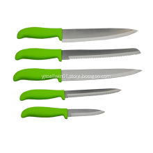Plastic Handle 2CR13 Blade Knife Set